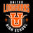 Close-up view of United High School Longhorns Women's Black T-shirt 204