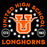 Close-up view of United High School Longhorns Women's Black T-shirt 208