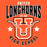 Close-up view of United High School Longhorns Orange Classic Unisex T-shirt 213