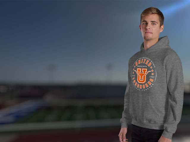 United High School Longhorns Classic Unisex Hoodies