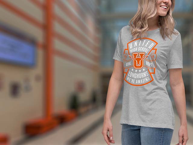 United High School Longhorns Women's T-shirts 