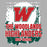 Close-up view of The Woodlands High School Highlanders Athletic Grey Women's T-shirt 201