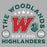 Close-up of The Woodlands High School Highlanders Sport Grey Classic Unisex Hoodie 207