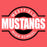 Close-up view of Westfield High School Mustangs Women's Heather Red T-shirt 011