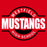 Close-up view of Westfield High School Mustangs Red Classic Unisex T-shirt 011