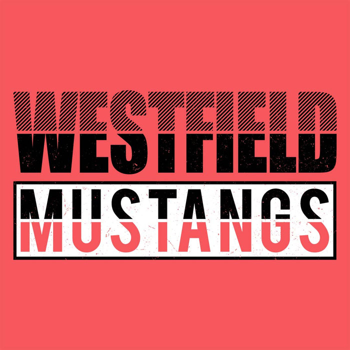 Westfield High School Mustangs Women's Heather Red T-shirt 031