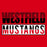 Close-up view of Westfield High School Mustangs Red Classic Unisex T-shirt 031