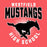 Close-up view of Westfield High School Mustangs Women's Heather Red T-shirt 203