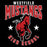 Close-up view of Westfield High School Mustangs Black Classic Unisex T-shirt 213