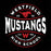 Close-up view of Westfield High School Mustangs Black Classic Unisex T-shirt 218