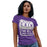 Women wearing Klein Cain High School Hurricanes Purple Women's T-shirt 01