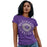 Women wearing a Klein Cain High School Hurricanes Purple Women's T-shirt 02