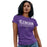 Woman wearing a Klein Cain High School Hurricanes Purple Women's T-shirt 03