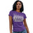 Woman wearing a Klein Cain High School Hurricanes Purple Women's T-shirt 86