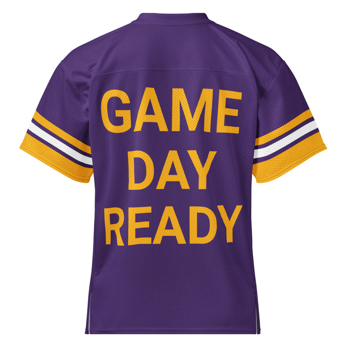 Back view of Jersey Village High School Falcons Football Jersey 102