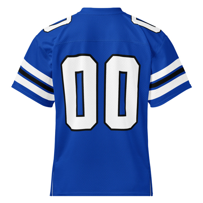 Back view of Hebron High School Hawks Football Jersey 00