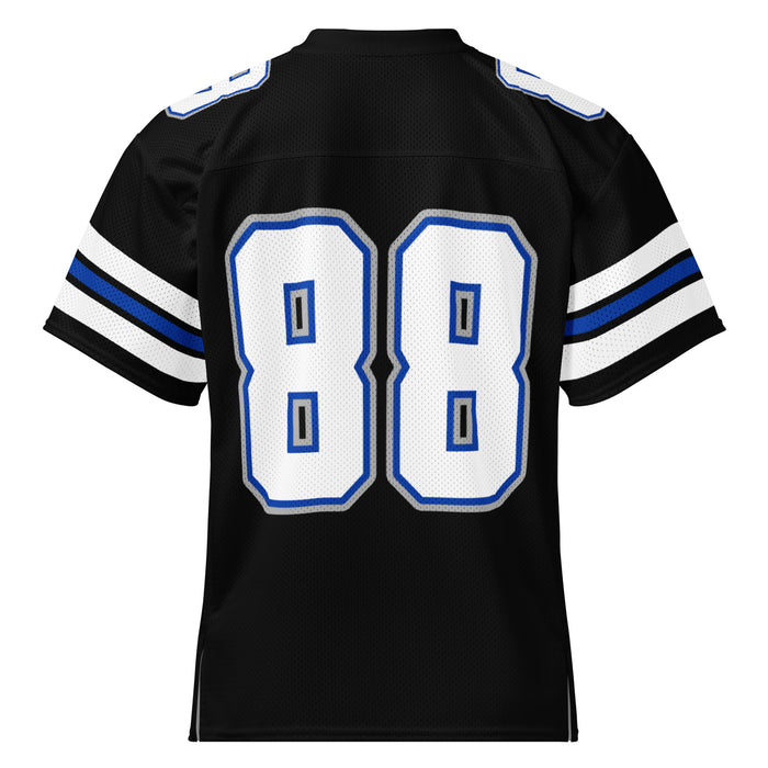 Back view of Hebron High School Hawks Football Jersey 88