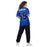 Back view of woman wearing Hebron High School Hawks Football Jersey 55