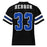 Back view of Hebron High School Hawks Football Jersey 33