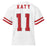 Back view of Katy High School Tigers Football Jersey 11