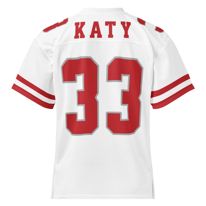 Back view of Katy High School Tigers Football Jersey 33