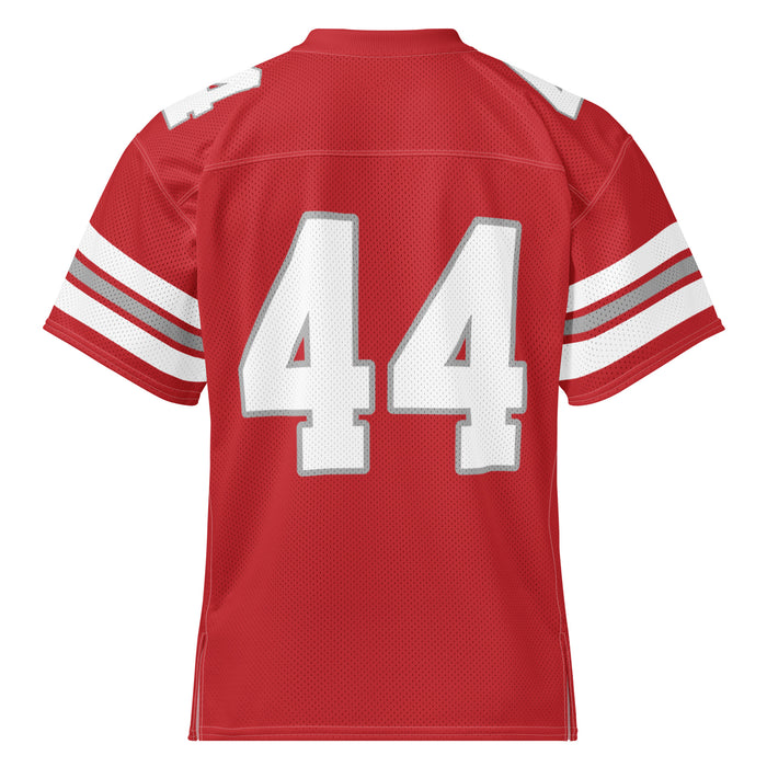 Back view of Katy High School Tigers Football Jersey 44
