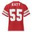 Back view of Katy High School Tigers Football Jersey 55