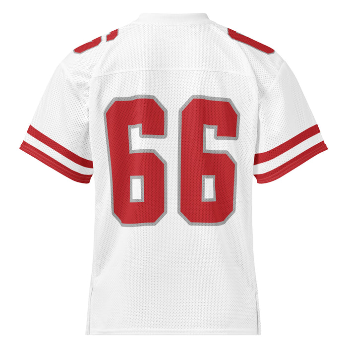 Back view of Katy High School Tigers Football Jersey 66