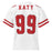 Back view of Katy High School Tigers Football Jersey 99