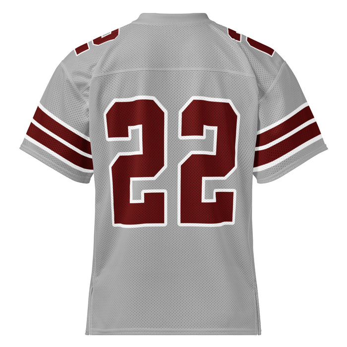 Back view of Lewisville High School Farmers Football Jersey 22