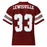 Back view of Lewisville High School Farmers Football Jersey 33