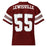 Back view of Lewisville High School Farmers Football Jersey 55