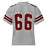 Back view of Lewisville High School Farmers Football Jersey 66