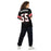 Back view of woman wearing MacArthur High School Generals Football Jersey 55