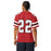Back view of man wearing Martin High School Warriors Football Jersey 22