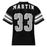 Back view of Martin High School Warriors Football Jersey 33