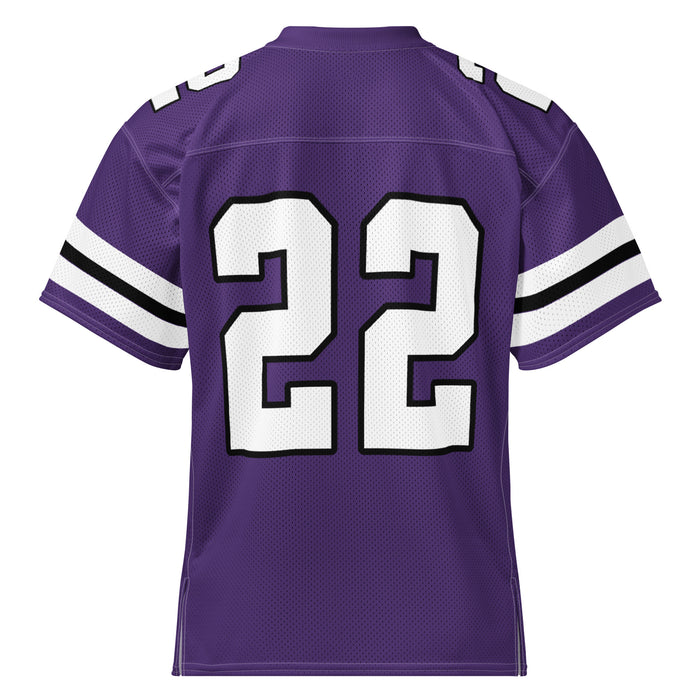 Back view of Morton Ranch High School Mavericks Football Jersey 22
