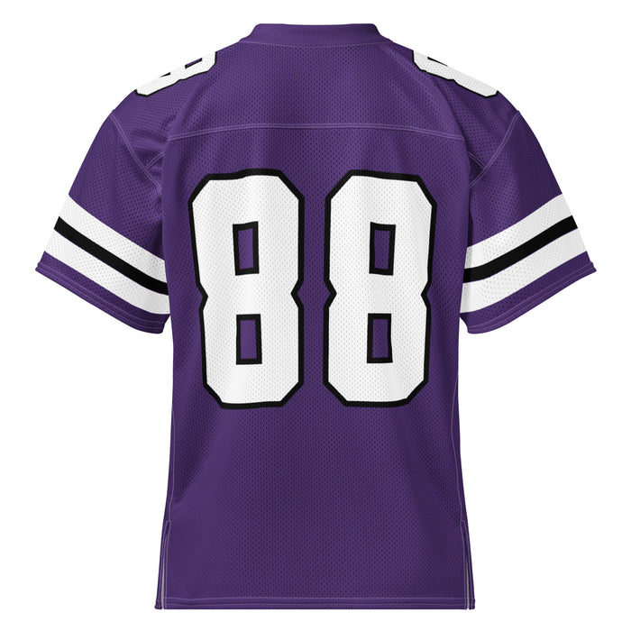 Back view of Morton Ranch High School Mavericks Football Jersey 88