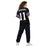Back view of woman wearing Morton Ranch High School Mavericks Football Jersey 11