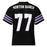 Back view of Morton Ranch High School Mavericks Football Jersey 77