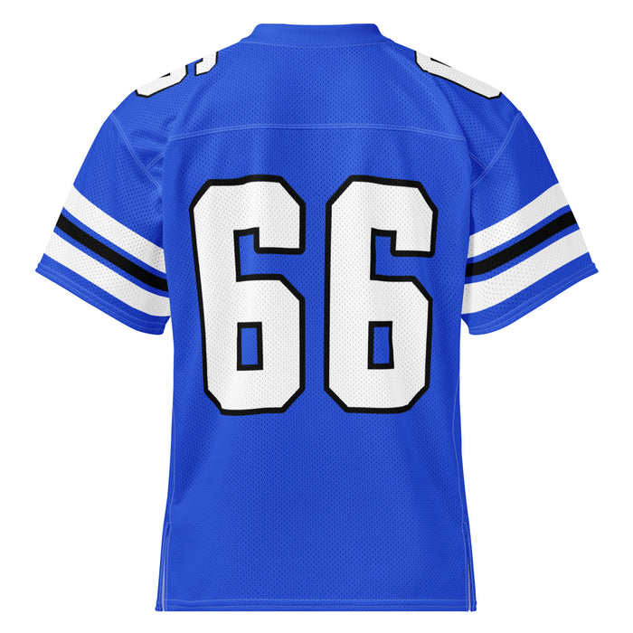 Back view of New Caney High School Eagles Football Jersey 66