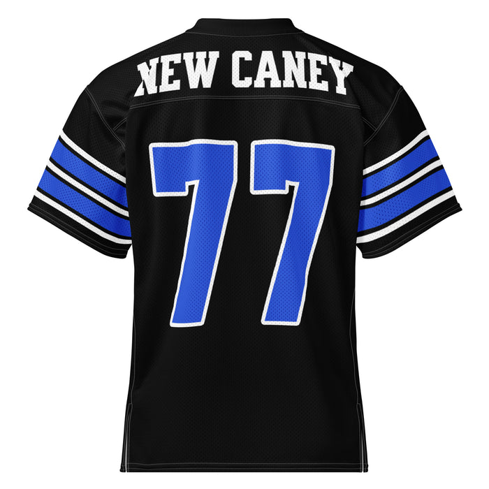 Back view of New Caney High School Eagles Football Jersey 77