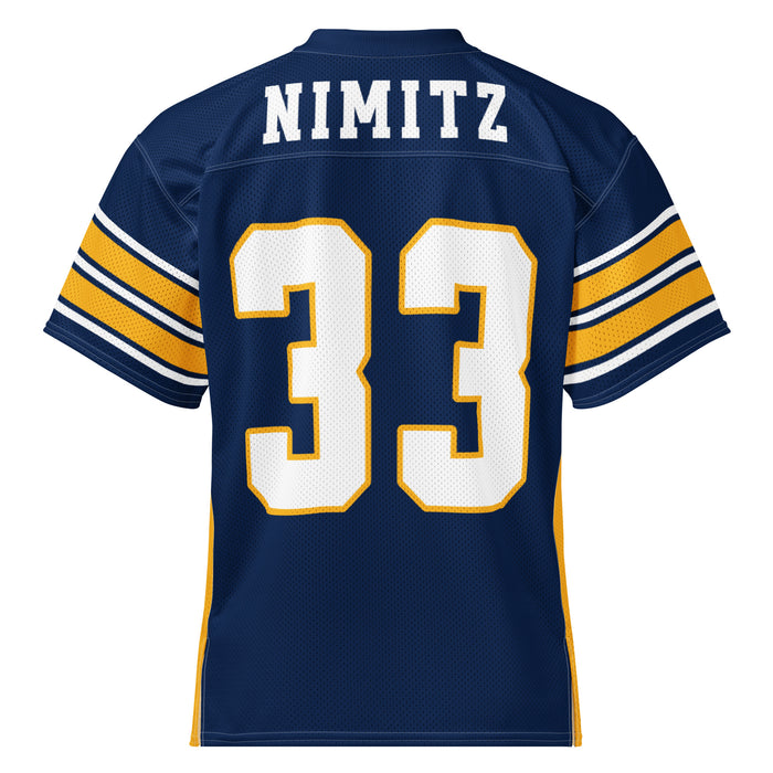 Back view of Nimitz High School Cougars Football Jersey 33