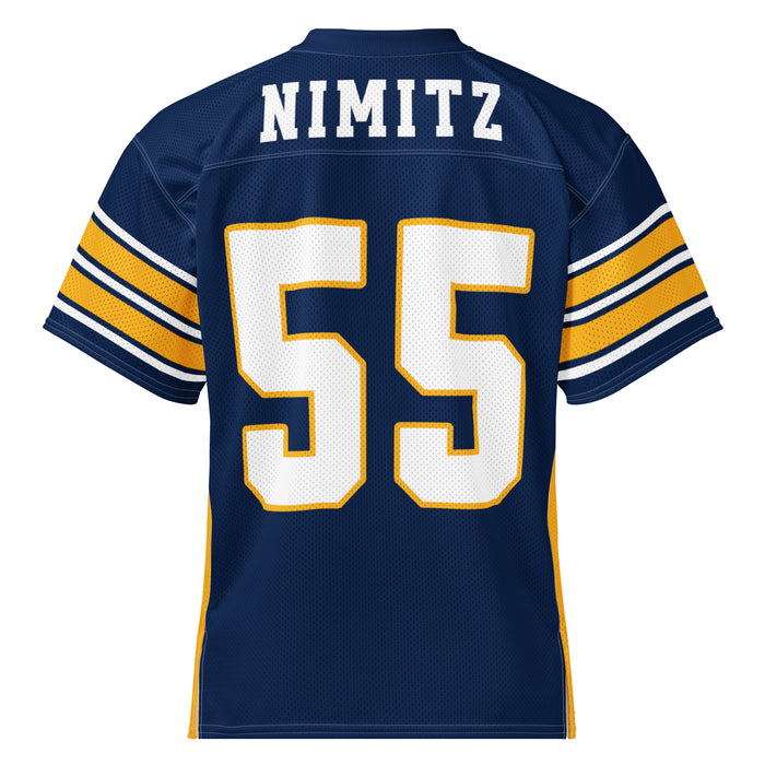 Back view of Nimitz High School Cougars Football Jersey 55