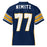 Back view of Nimitz High School Cougars Football Jersey 77