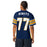 Back view of Man wearing Nimitz High School Cougars Football Jersey 77