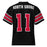 Back view of North Shore High School Mustangs Football Jersey 11