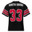 Back view of North Shore High School Mustangs Football Jersey 33