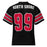 Back view of North Shore High School Mustangs Football Jersey 99