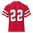 Back view of North Shore High School Mustangs Football Jersey 22